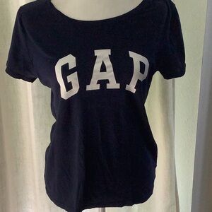 GAP Blue Fitted Short Sleeve T-Shirt